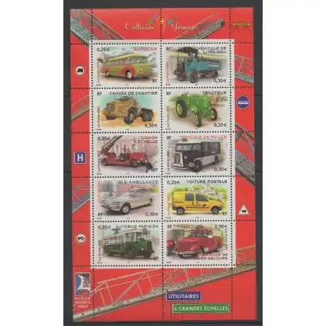 Vente Flash France - Blocs et feuillets - 2003 - No BF 63 - Voitures