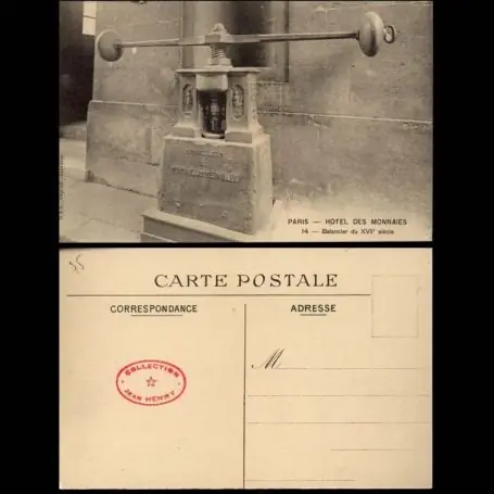 Acheter En Ligne Carte postale 75 - Paris - Hotel des Monnaies - Balancier du XVII siecle