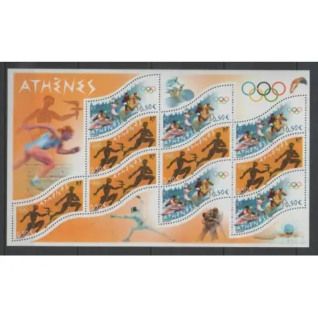 Pas Cher France - Blocs et feuillets - 2004 - No BF 73 - Jeux Olympiques d'été