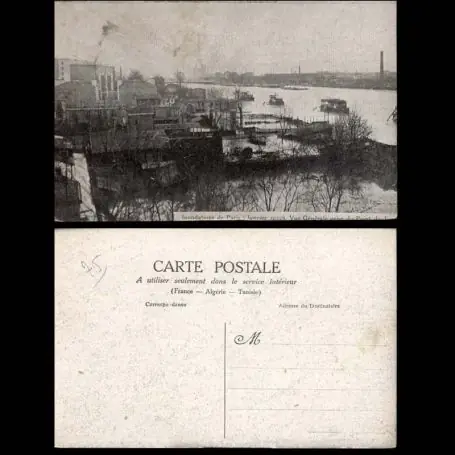 Remise Carte postale 75 - Paris - Inondations 1910 - Vue generale prise du point du jour