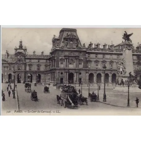 Carte postale 75 - Paris - La cour du Carrousel - Non voyage - Dos non divise Super Prix
