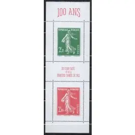 Timbre de collection France - 5609 et 5610 - Couverture Carnet "100 ans de la Semeuse came 1922" Solde