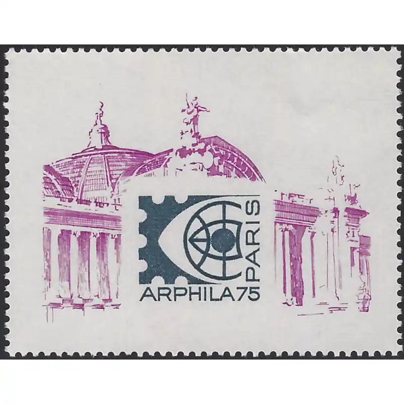 Vignette officielle dentelé de ARPHILA N°21 neuf**. Achat Immédiat