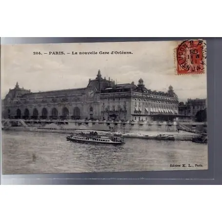 Soldes Carte postale 75 - Paris - La nouvelle Gare d' Orleans - Voyage - Dos divise