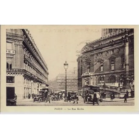 Exclusif Carte postale 75 - Paris - La rue Scribe