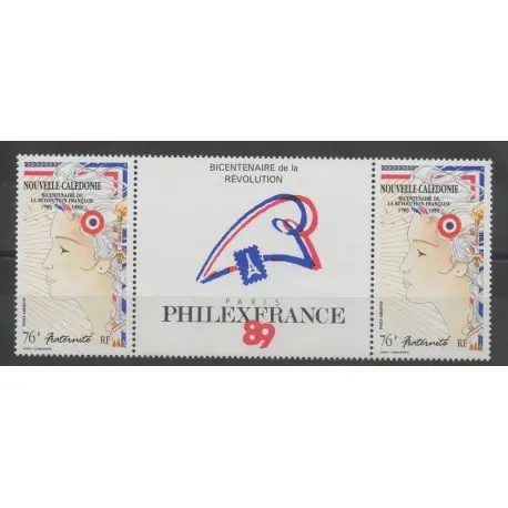 Nouvelle-Calédonie - Poste aérienne - 1989 - No PA262A - Révolution Française Marque