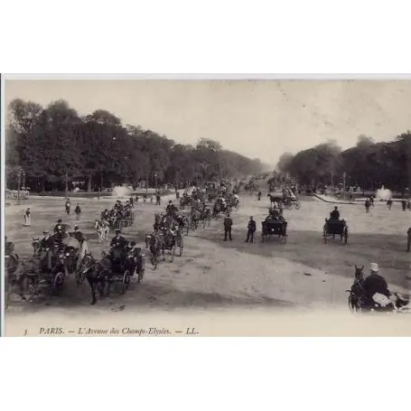 Bon Plan Carte postale 75 - Paris - L'avenue des Champs elysees - Voyage - Dos non divise