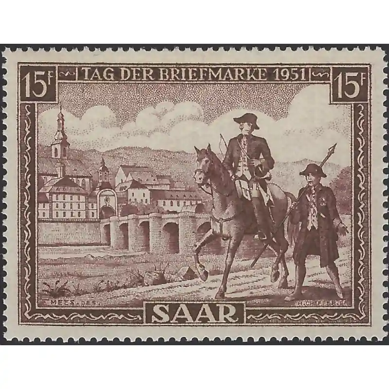 Livraison Express Sarre Journée du timbre N°291 neuf**.