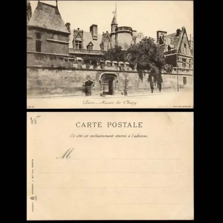 Bon Plan Carte postale 75 - Paris - Le musee de Cluny