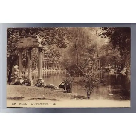Carte postale 75 - Paris - le Parc Monceau - Non voyage - Dos divise Nouvel Arrivage