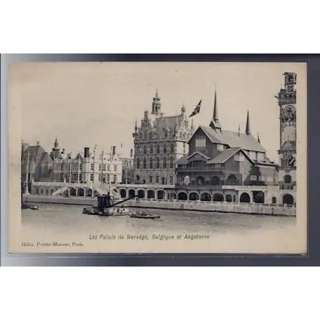 Affaire À Saisir Carte postale 75 - Paris - les Palais de Norvege, Belgique et Angleterre - Non voyage - Dos