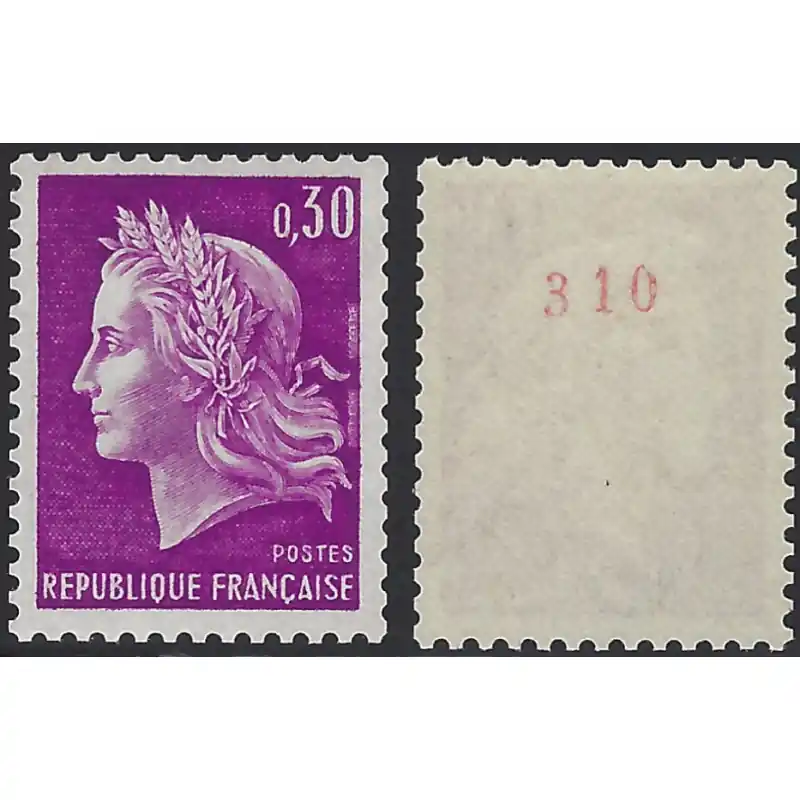 Promotion Saisonnière Marianne de Cheffer timbre N°1536b issu de roulette neuf**.