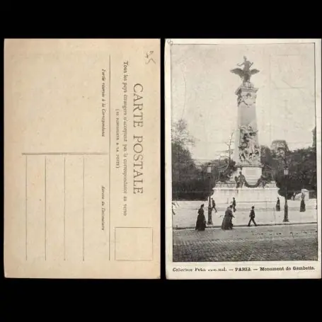 Seulement Aujourd’hui Carte postale 75 - Paris - Monument Gambetta - II