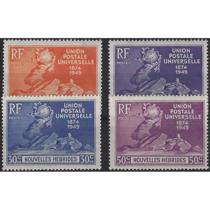 Nouvelles Hébrides timbres poste N°136-139 série neuf**. Livraison Mondiale