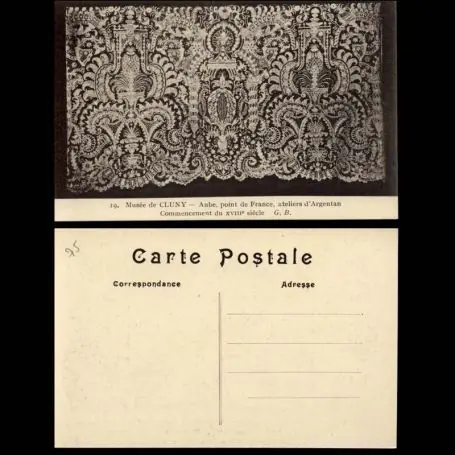 Bon Marché Carte postale 75 - Paris - Musee de Cluny - Point de France - Ateliers d'Argentan
