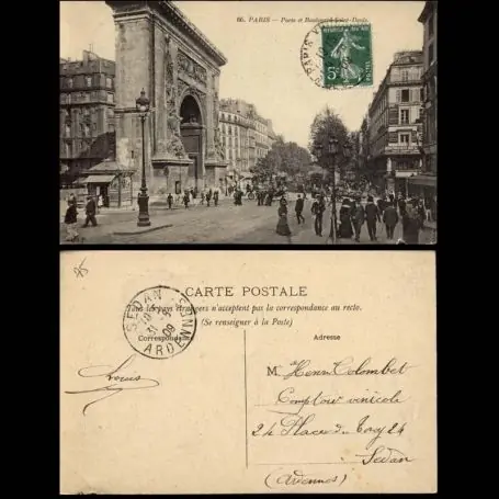 Top Qualité Carte postale 75 - Paris - Porte et boulevard Saint Denis