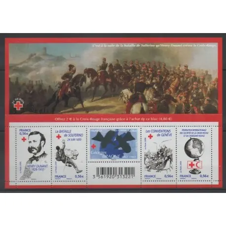 Meilleure Vente France - Blocs et feuillets - 2009 - No F 4386 - Santé ou Croix-Rouge
