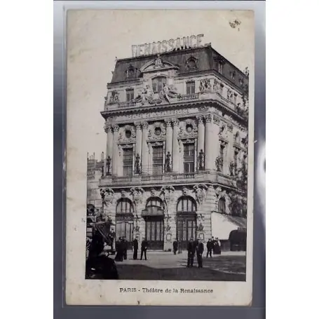 Expédié Aujourd’hui Carte postale 75 - Paris - Theatre de la Renaissance - Voyage - Dos divise