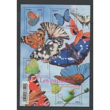 Petit Prix France - Blocs et feuillets - 2010 - No F 4498 - Papillons