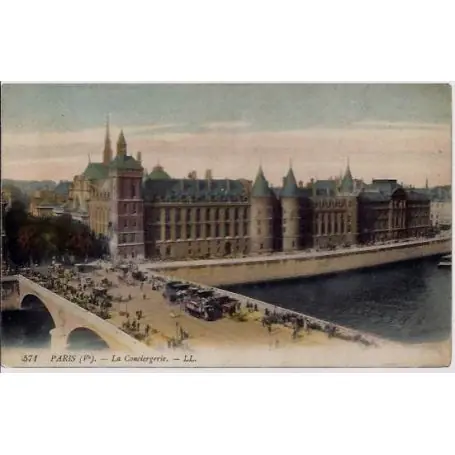 Soldes Carte postale 75 - Paris Veme - La conciergerie - Voyage - Dos divise
