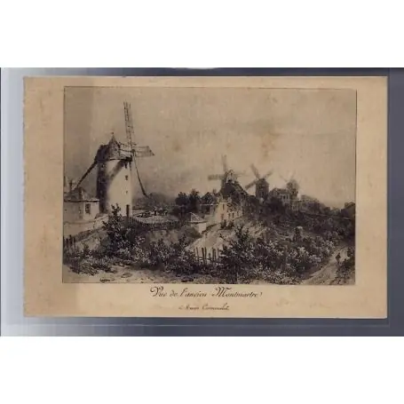 Populaire Carte postale 75 - Paris - Vue de l'ancien Montmartre - Voyage - Dos divise