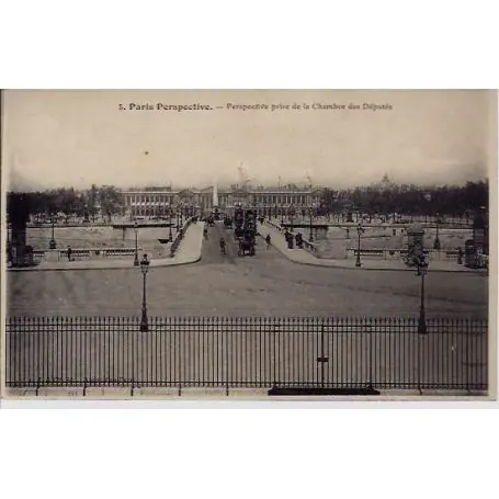 Carte postale 75 - Perspective prise de la Chambre des Deputes Populaire