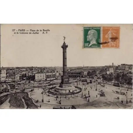 Usine Directe Carte postale 75 - Place de la Bastille - Colone de Juillet