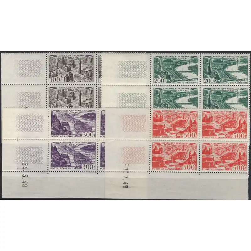 Offre Exclusive Timbres poste aérienne N°24-27 série en bloc coin daté neuf**.