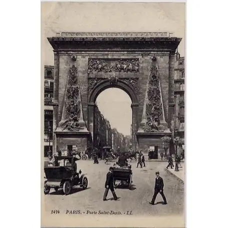Vente Flash Carte postale 75 - Porte Saint-Denis - Verticale