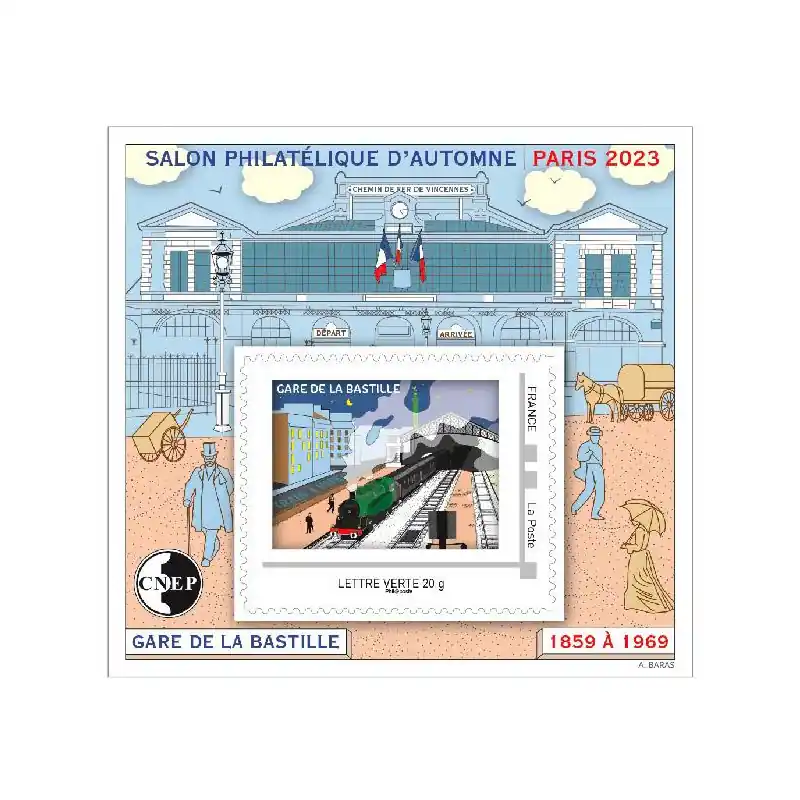 Bloc C.N.E.P. N°93a Gare de Bastille 2023 non dentelé. Solde