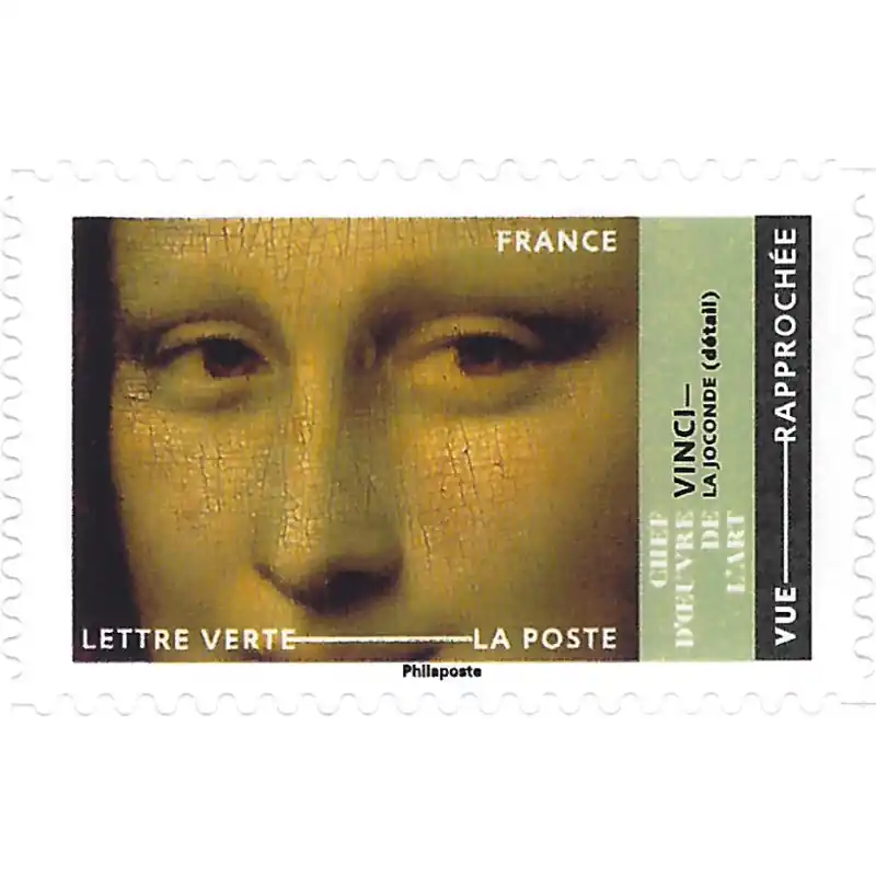 Gros Lot Timbre autoadhésif de France N°2191A - La Joconde.
