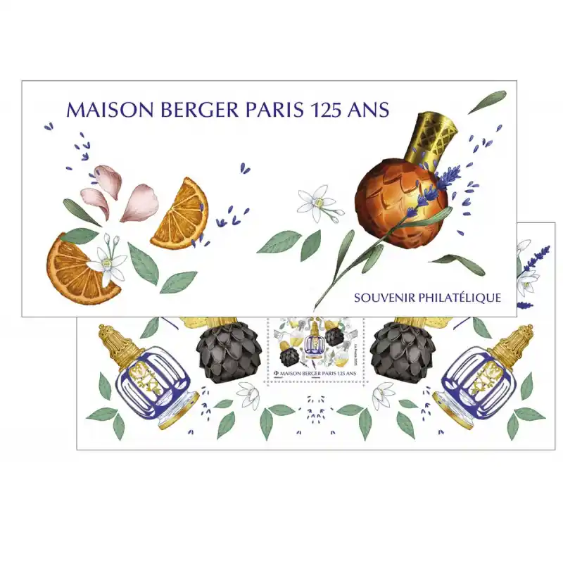 Bloc souvenir N°205 Maison Berger - 125 ans neuf**. En Vogue
