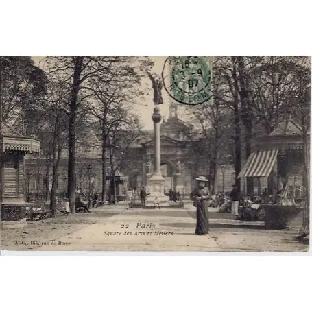 Réduction Carte postale 75 - Square des Arts et Metiers