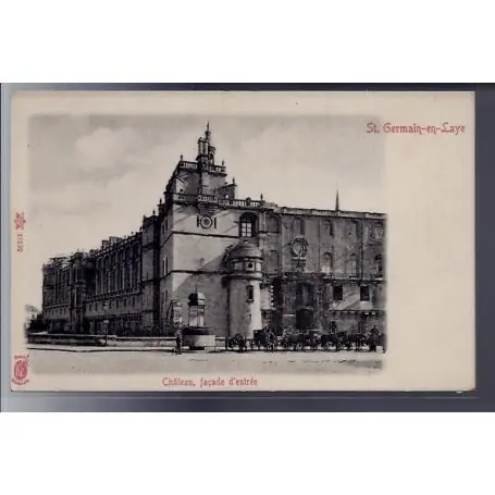 Carte postale 75 - St-Germain-en-Laye - Chateau - facade d' entree - Non voyage - Dos non Offre Du Jour