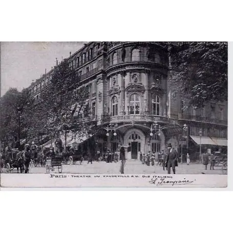 Populaire Carte postale 75 - Theatre du Vaudeville & B. des Italiens