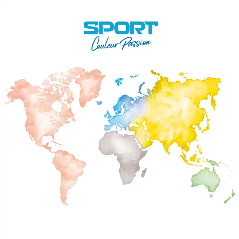 Coffret 5 blocs de timbres Sport Couleur Passion - 2023. Populaire