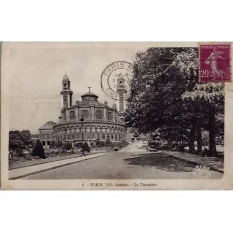 Carte postale 75 - Ville lumiere - Le Trocadero Gros Lot