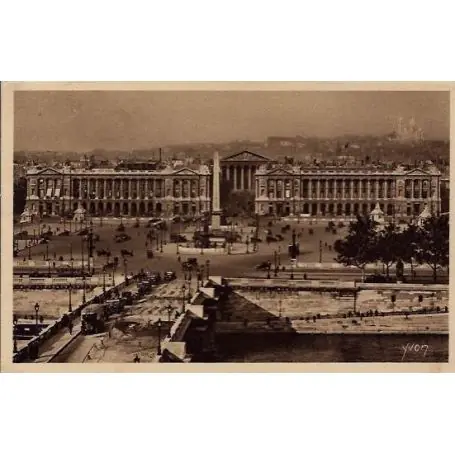 Carte postale 75 - Vue generale de la place de la Concorde Satisfait Ou Remboursé