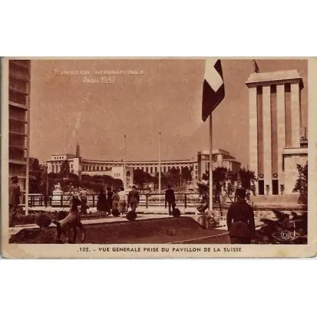 Carte postale 75 - Vue generale du Pavillon de la Suisse Meilleure Qualité