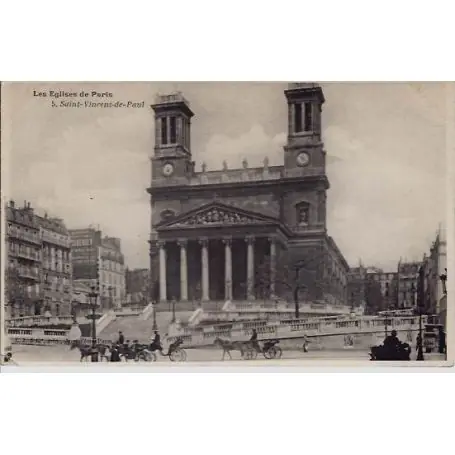 Carte postale Les Eglises de Paris - Saint-Vincent-de-Paul Vente Directe