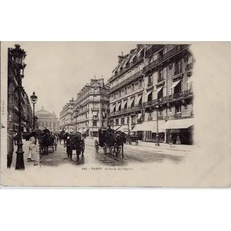 Prix Réduit Carte postale Paris - Avenue de l'Opera - Tres animee