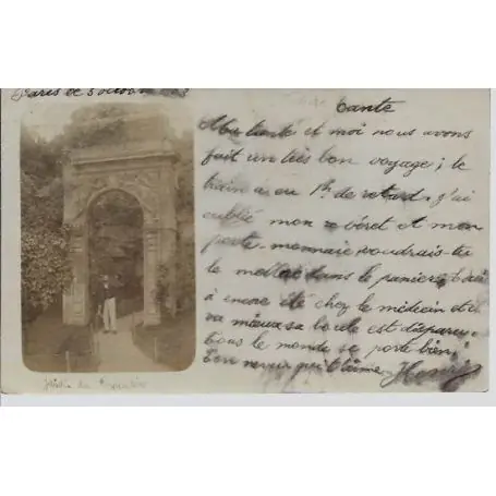 Top Vente Carte postale Paris - Carte photo 1903 - Jardin du Trocadero