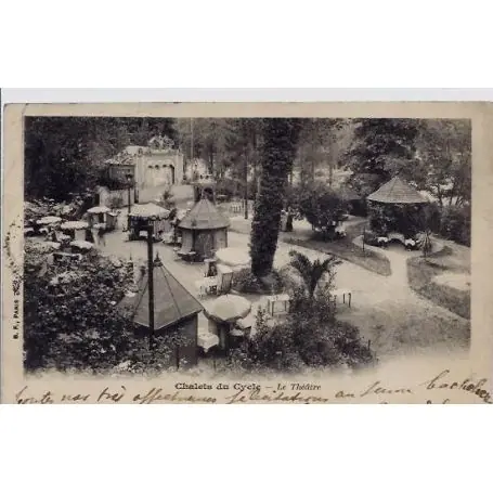 Carte postale Paris - Chalets du Cycle - Le theatre - 1903 Exclusif