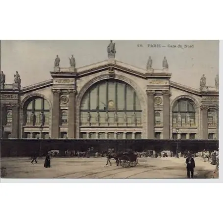 Carte postale Paris - Gare du Nord - Dos non divise Offre Du Jour
