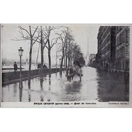 Jusqu’à Épuisement Des Stocks Carte postale Paris - Inondations 1910 - Quai de Grenelle