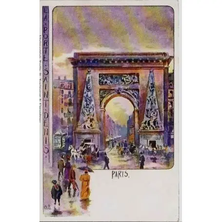 Jusqu’à Épuisement Des Stocks Carte postale Paris - La porte Saint-Denis - Dos non divise
