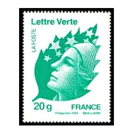 Timbre de collection France - 5834 Marianne 20g issue du Carnet "Marianne et l'Europe - Yves Beaujard - Salon d'Automne 2024" Prix Choc