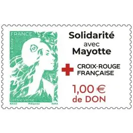 Remise Timbre de collection France - 5838 Marianne de l'avenir - Solidarit avec Mayotte