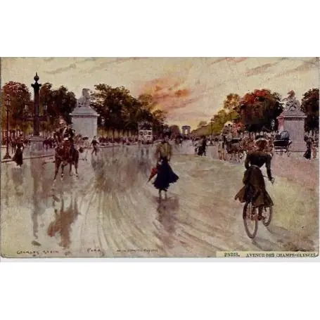 Carte postale Paris - Les champs Elysees par G. Stein Top Qualité