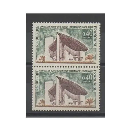 Vente Flash France - Variétés - 1965 - No 1435b - Attenant à normal